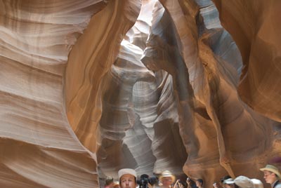 ghost picture in Antelope Canyon, Arizona